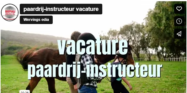 paardrij-instructeur vacature